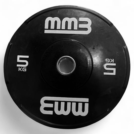 MMB Irak Black Bumper Olympic Bumper Weight Plate (1 pair)