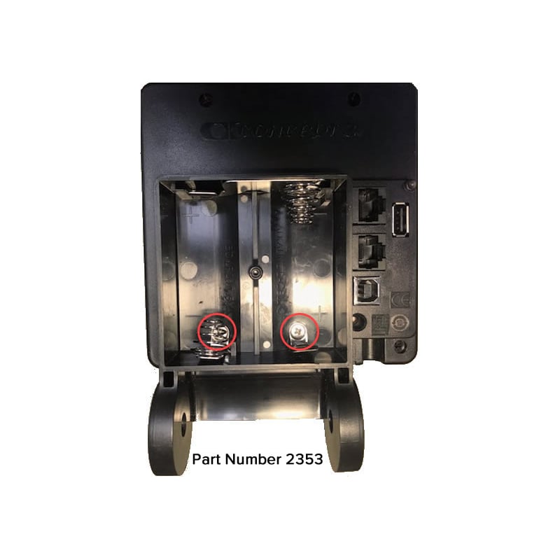 Part 2353:PM5 Case Back with Battery Contacts