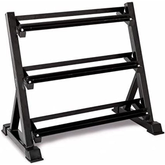 Ena 3 Tier Dumbbell Rack Only 300kg Load-Bearing Heavy Duty Steel Dumbbell Stand Quick Assembly Home Gym
