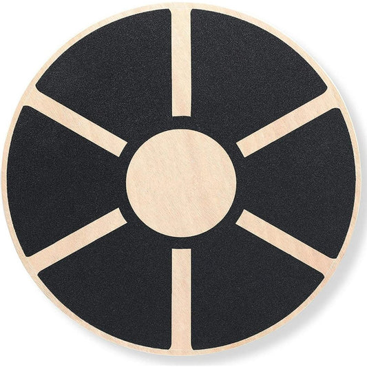 Wooden Wobble Balance Board, Core Strength Exercise Fitness Accessory, Workout Stability Equipment, Standing Desk Use