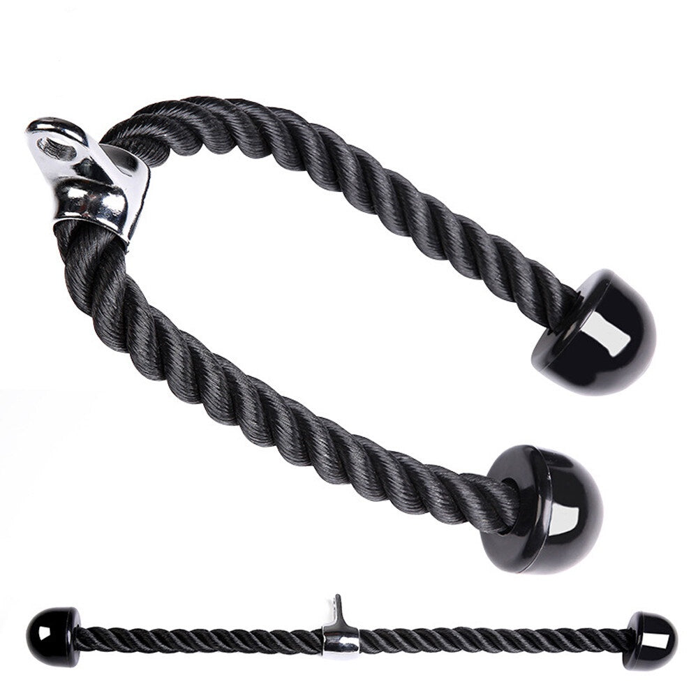 Home Gym Cable Attachment Handle Machine Exercise Chrome PressDown Strength Training Home Gym