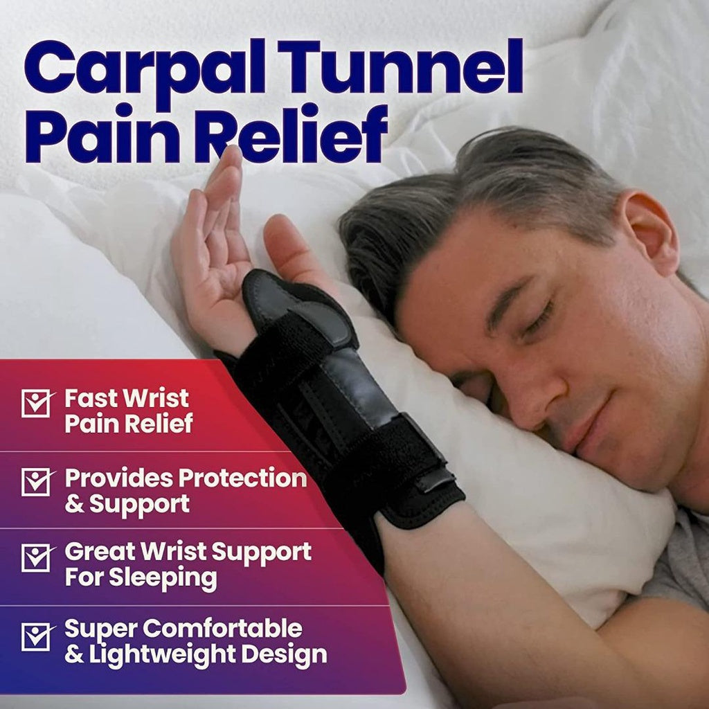 Carpal Tunnel Wrist Brace Night Support - Wrist Splint Arm Stabilizer Hand Brace for Carpal Tunnel Syndrome Pain Relief