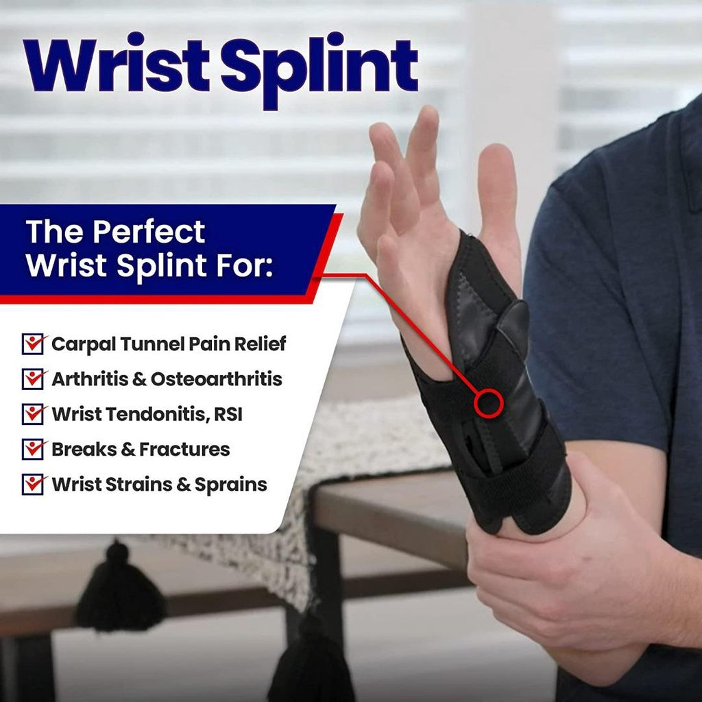 Carpal Tunnel Wrist Brace Night Support - Wrist Splint Arm Stabilizer Hand Brace for Carpal Tunnel Syndrome Pain Relief
