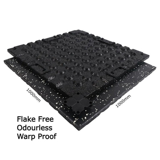Premium Rubber Gym Mats 30MM Odourless Extra Thick High Quality Rubber Tile Mat Gym Floor Mat Exercise Mat EPDM