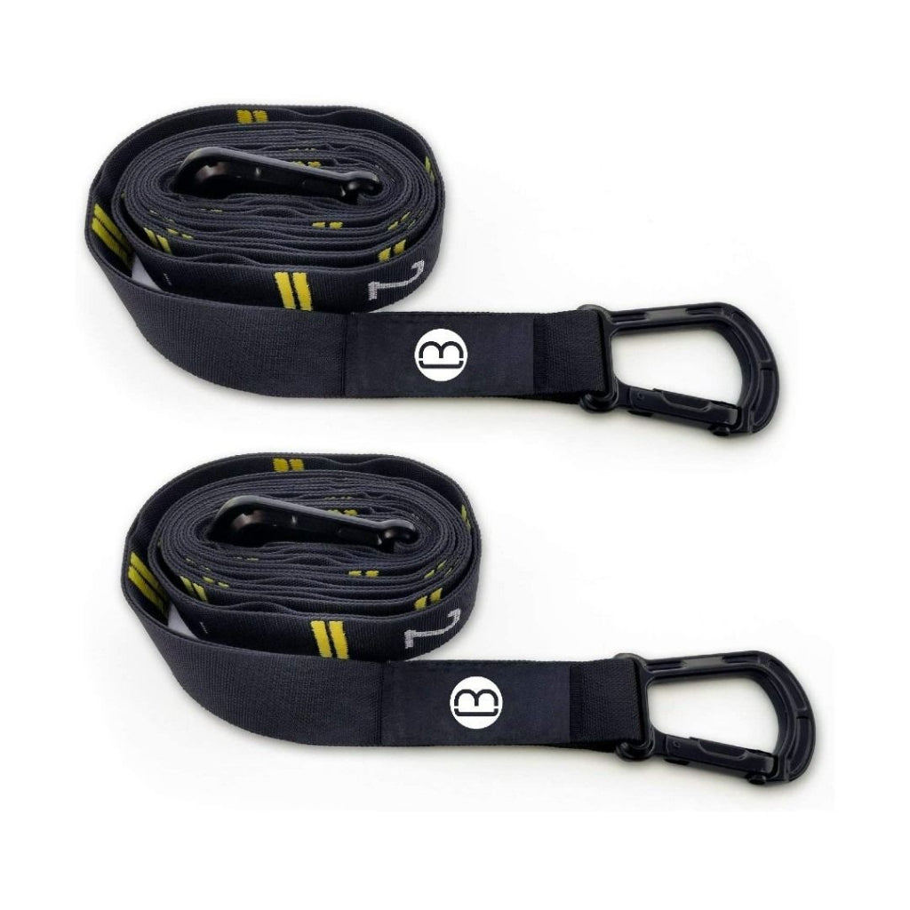MMB Kara Quick Adjust Numbered Straps for Gymnastic Rings - Carabiner System Full Body Workout, Calisthenics, and Home Gym