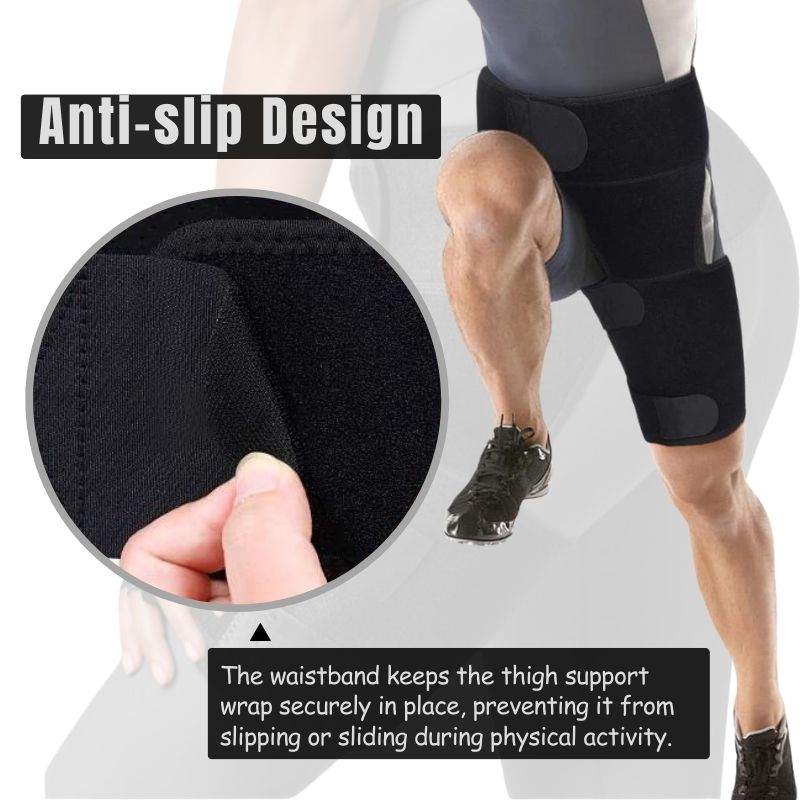 Hip Brace for Sciatica Pain Relief | SI Belt/Sacroiliac Belt | Hip Pain| Compression Wrap for Thigh, Hamstring, Joints, Arthritis, Pulled Muscles | For Men, Women