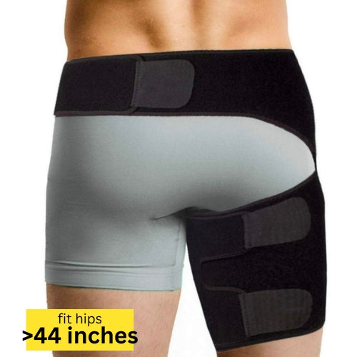 Hip Brace for Sciatica Pain Relief | SI Belt/Sacroiliac Belt | Hip Pain| Compression Wrap for Thigh, Hamstring, Joints, Arthritis, Pulled Muscles | For Men, Women