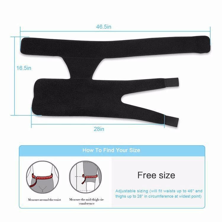 Hip Brace for Sciatica Pain Relief | SI Belt/Sacroiliac Belt | Hip Pain| Compression Wrap for Thigh, Hamstring, Joints, Arthritis, Pulled Muscles | For Men, Women