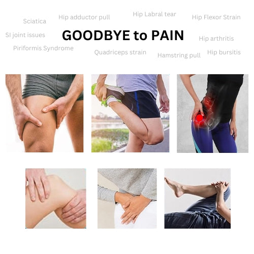 Hip Brace for Sciatica Pain Relief | SI Belt/Sacroiliac Belt | Hip Pain| Compression Wrap for Thigh, Hamstring, Joints, Arthritis, Pulled Muscles | For Men, Women