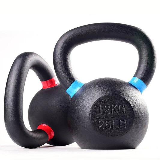 MMB Black Powder Coated Hardstyle Cast Iron Kettlebell