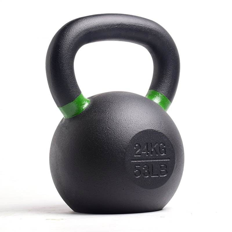MMB Black Powder Coated Hardstyle Cast Iron Kettlebell
