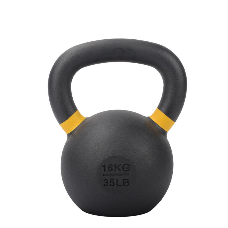 MMB Black Powder Coated Hardstyle Cast Iron Kettlebell