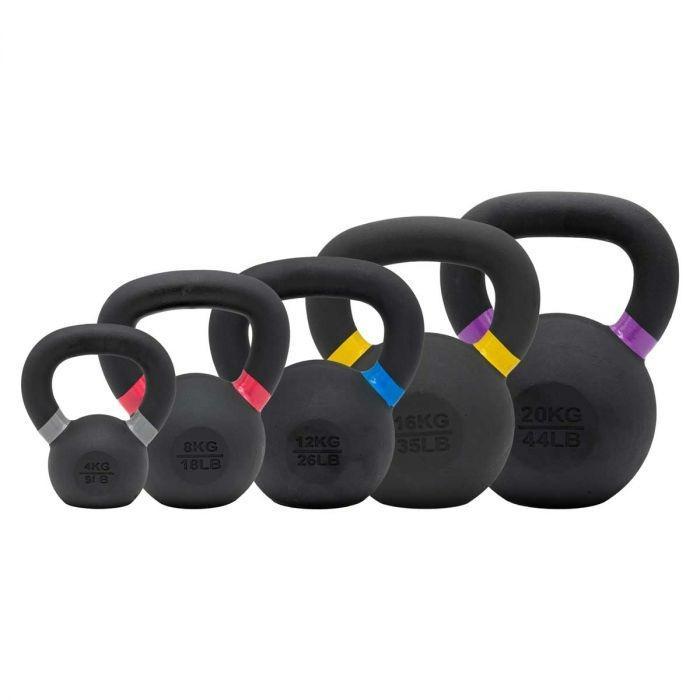 MMB Black Powder Coated Hardstyle Cast Iron Kettlebell
