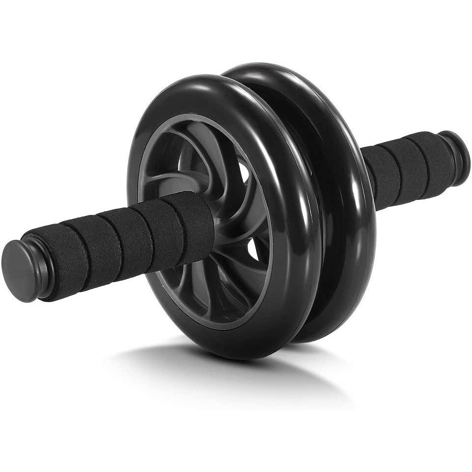 5-in-1 AB Wheel Roller Kit with Push-Up Bar, Knee Mat, Jump Rope and Hand Gripper - Home Gym Workout for Men Women Core Strength & Abdominal Exercise
