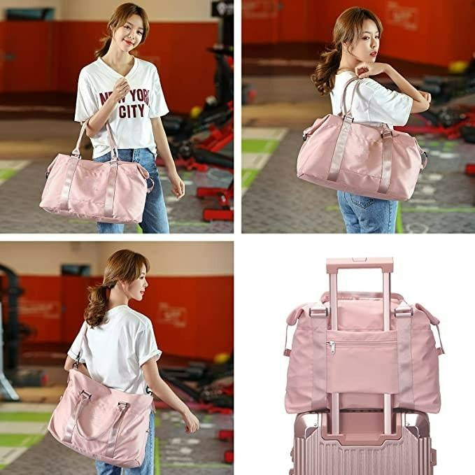 Kouda Travel Duffel Bag,Sports Tote Gym Bag,Shoulder Weekender Overnight Bag for Women