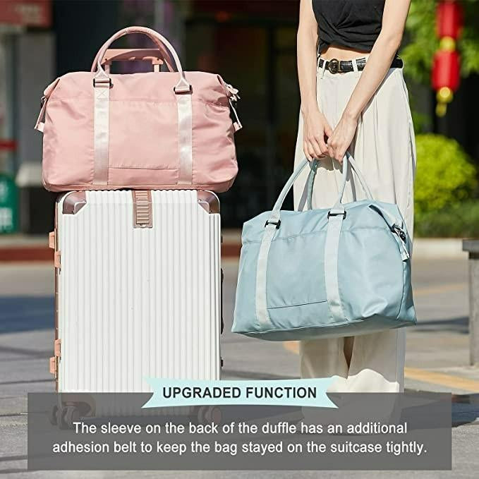 Kouda Travel Duffel Bag,Sports Tote Gym Bag,Shoulder Weekender Overnight Bag for Women