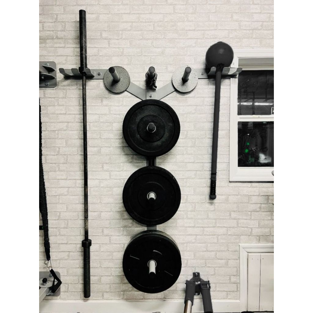 MMB Glaros Wall Mounted Weight Plate Barbell Rack