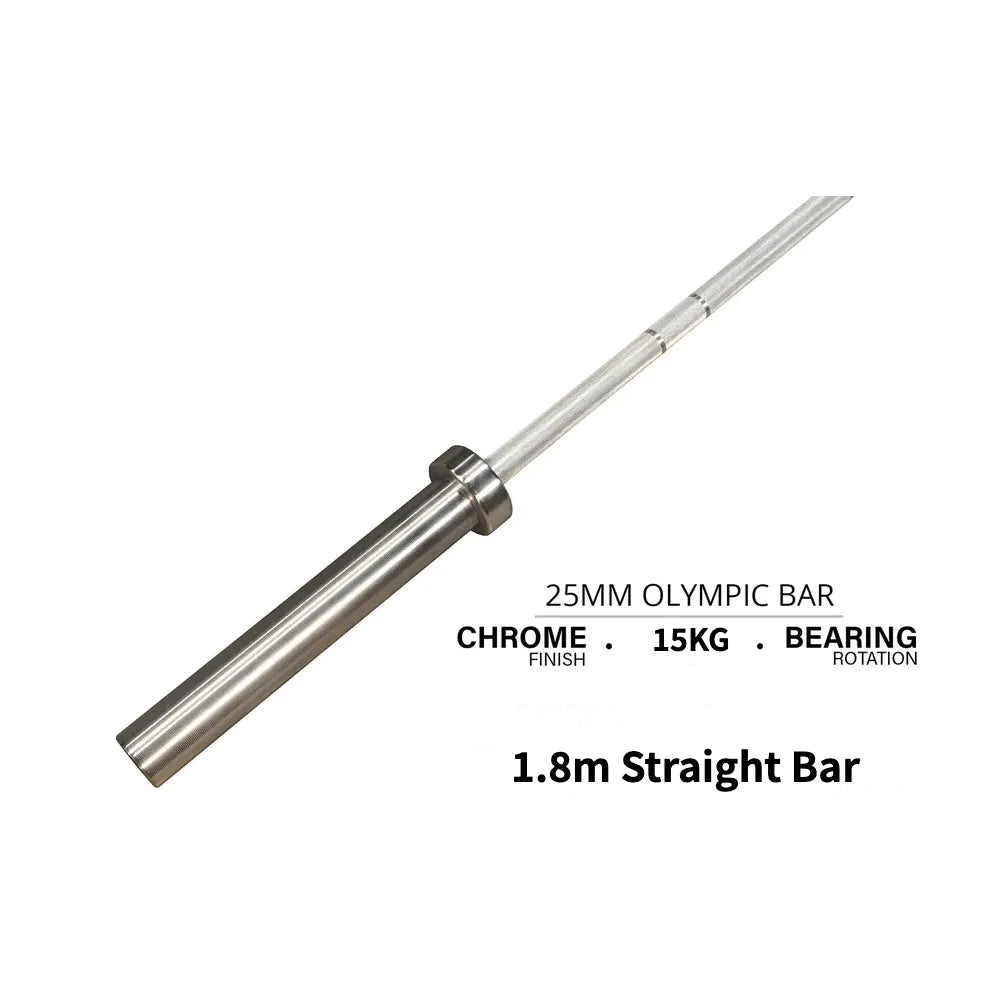 MMB Olympic Bar Weight Lifting Gym Barbell 50mm With Bearings