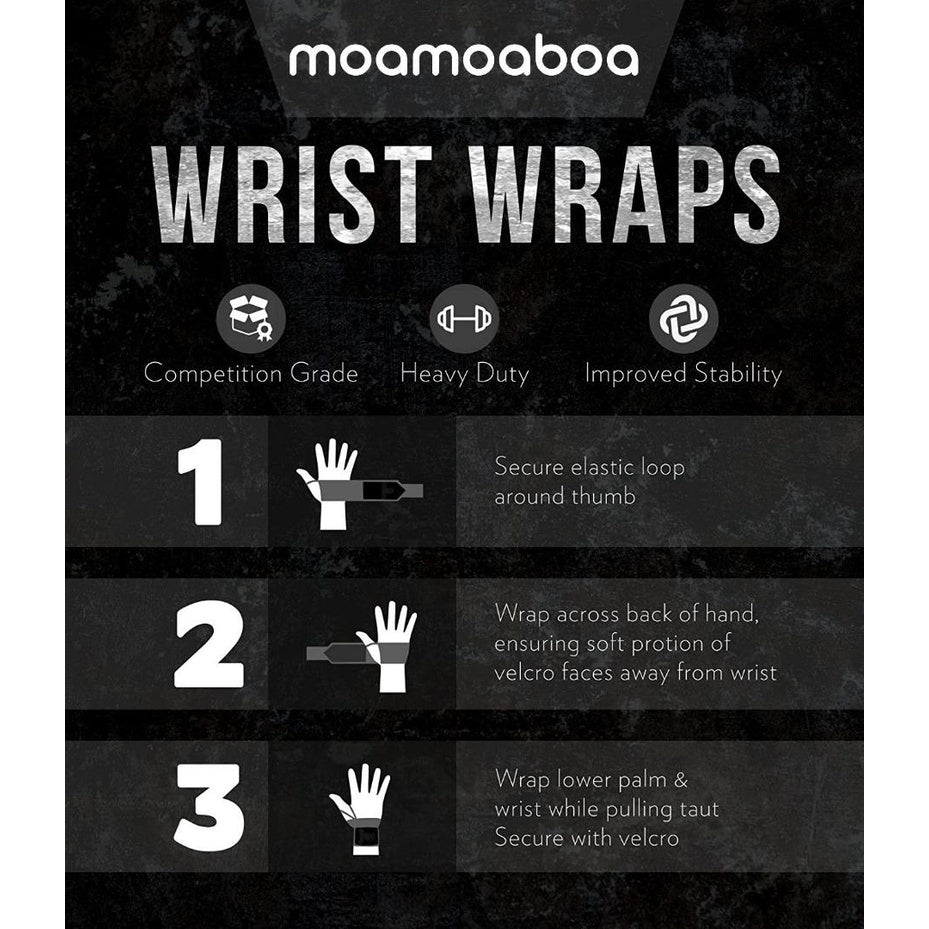 MMB Karpo Weightlifting Wrist Wraps (Competition Grade) 45cm Professional Quality Wrist Support with Heavy Duty Thumb Loop - Best Wrap for Powerlifting, Strength Training, Bodybuilding