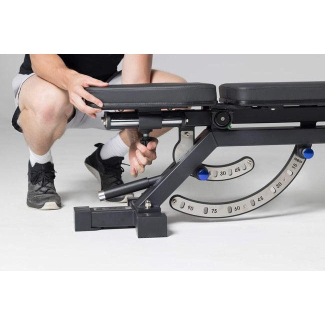 MMB 2500 Zero Gap Adjustable Bench Heel Hook Incline True Decline Flat