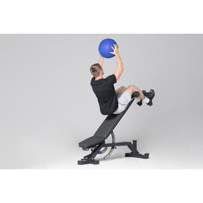 MMB 2500 Zero Gap Adjustable Bench Heel Hook Incline True Decline Flat