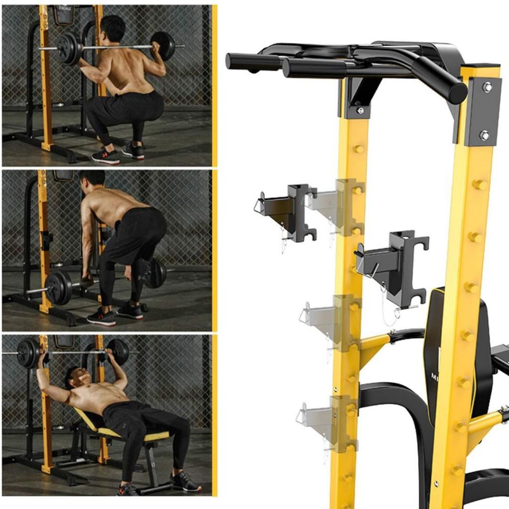 Multi Functional Workout Station Pull up Dips Squat Leg Raise