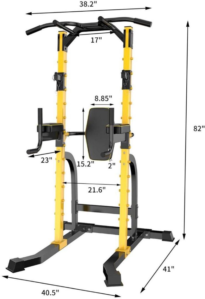 Multi Functional Workout Station Pull up Dips Squat Leg Raise