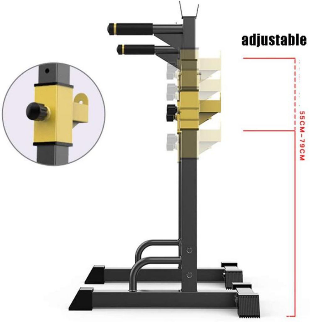 Adjustable Heavy Duty Squat Rack Stand Power Weight Bench Support, Multifunction Sturdy Durable