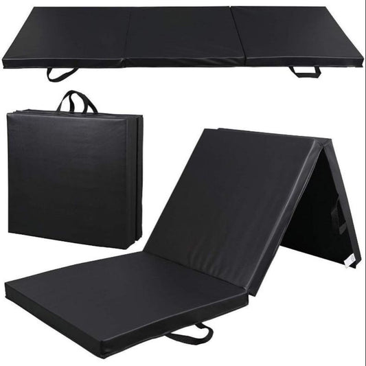 Mera 2" Thick Tri-Fold Folding Exercise Mat with Carrying Handles for MMA Gymnastics