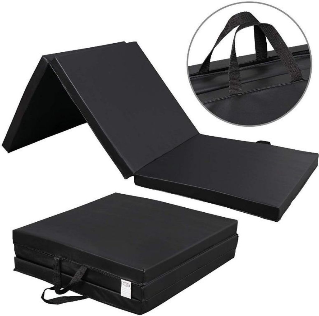 Mera 2" Thick Tri-Fold Folding Exercise Mat with Carrying Handles for MMA Gymnastics