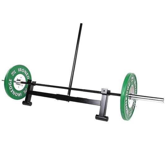Deadlift Bar Jack/Load + Unload Barbell for Ground Lifts Full Mini Plate Changer