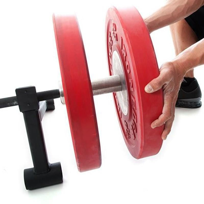 Deadlift Bar Jack/Load + Unload Barbell for Ground Lifts Full Mini Plate Changer