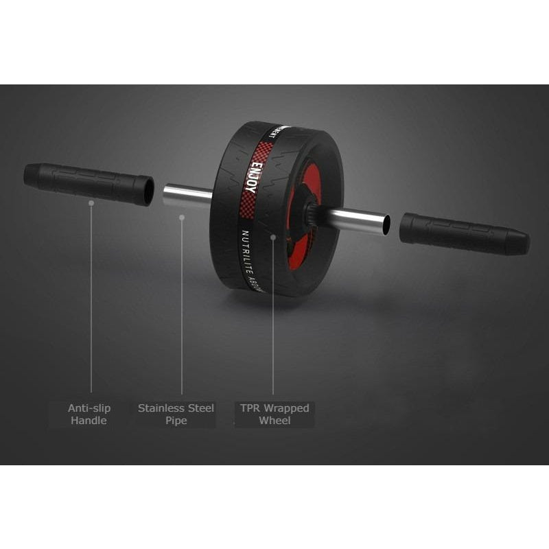 Koilia Ab Roller Wheel, Abs Workout Equipment for Abdominal & Core Strength Training, Exercise Wheels for Home Gym Fitness, Ab Machine with Knee Pad Accessories