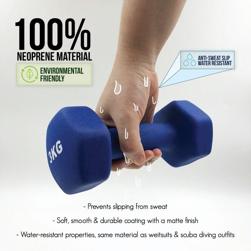 Neoprene Dumbbell 1 pair (From 1 to 10kg)