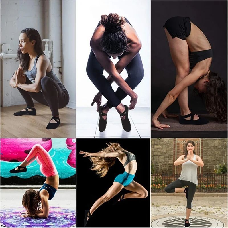 1 pair Pilates Yoga Socks With Professional Silicone Anti-slip Design For Indoor Fitness, Dance, Pilates