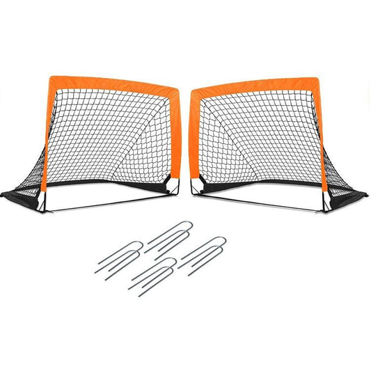 Backyard Soccer Goal - Portable Kids Soccer Net - Pop Up Folding Indoor + Outdoor Goals - 4' x 3'
