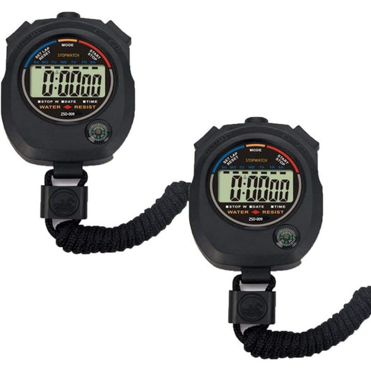 Multi-Function Electronic Digital Sport Stopwatch Timer, Large Display with Date Time and Alarm Function,Suitable for Sports Coaches Fitness Coaches and Referees