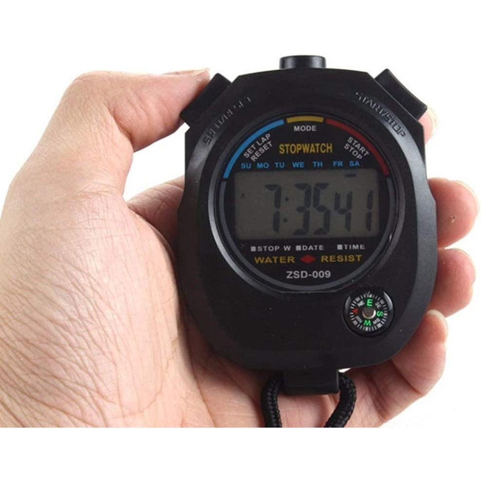 Multi-Function Electronic Digital Sport Stopwatch Timer, Large Display with Date Time and Alarm Function,Suitable for Sports Coaches Fitness Coaches and Referees