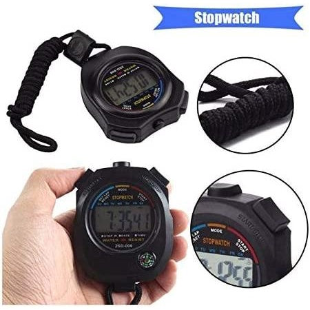 Multi-Function Electronic Digital Sport Stopwatch Timer, Large Display with Date Time and Alarm Function,Suitable for Sports Coaches Fitness Coaches and Referees