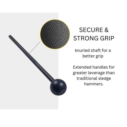 Steel Mace Bell Perfectly Balanced Hand-Sculpted Cast Iron 4kg - 20kg Macebell