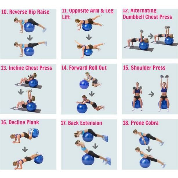 Anti-Burst and Slip Swiss Ball Yoga Ball Fitness Ball Birthing Ball with Quick Pump