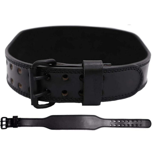 Thanatos Weight Lifting Belt - 7MM Heavy Duty Pro Leather Belt with Adjustable Buckle - Stabilizing Lower Back Support
