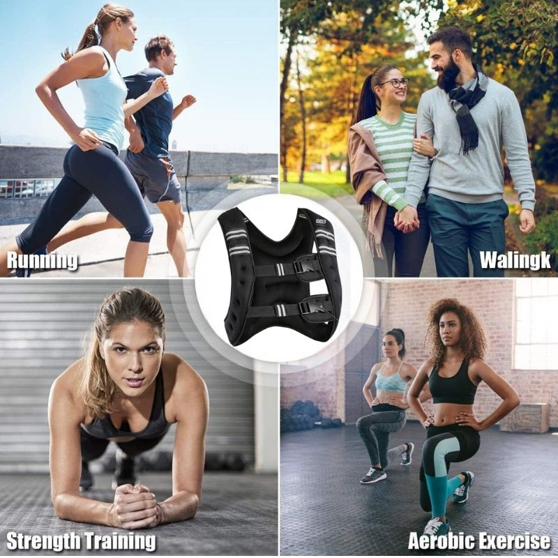 MMB Gileko Weighted Vest Workout 2.5kg/5kg/7.5kg/10kg/12.5kg Body Weight Vest