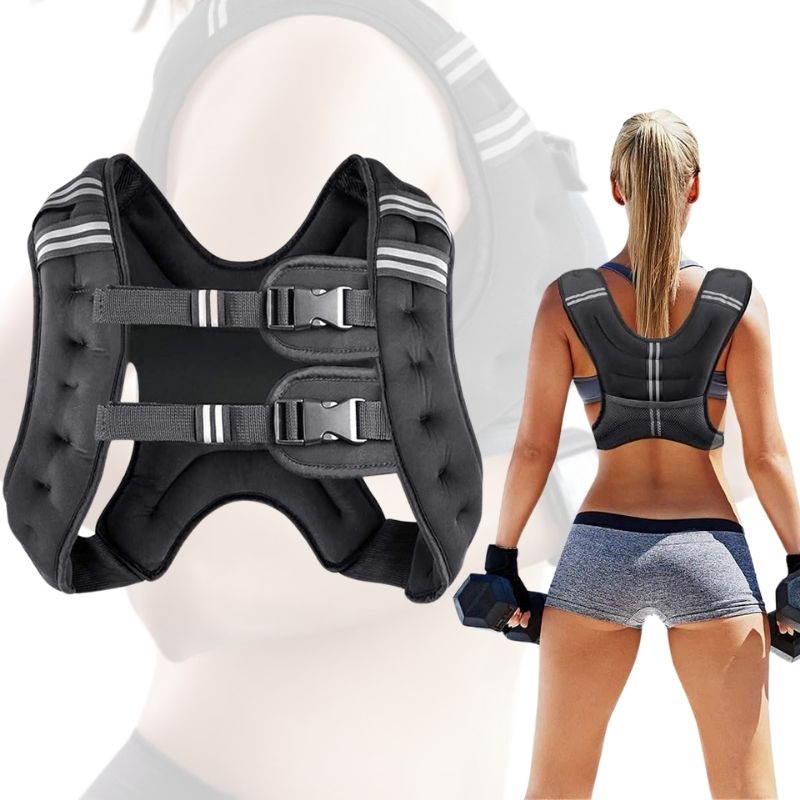 MMB Gileko Weighted Vest Workout 2.5kg/5kg/7.5kg/10kg/12.5kg Body Weight Vest