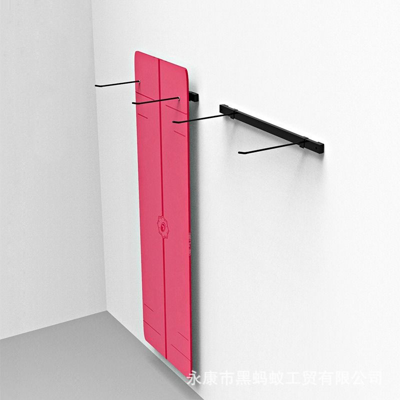 Zygo Wall Mounted Adjustable Storage Hook Adjustable Wall Mat Hanger For Yoga Mat Hanging Mat Rack