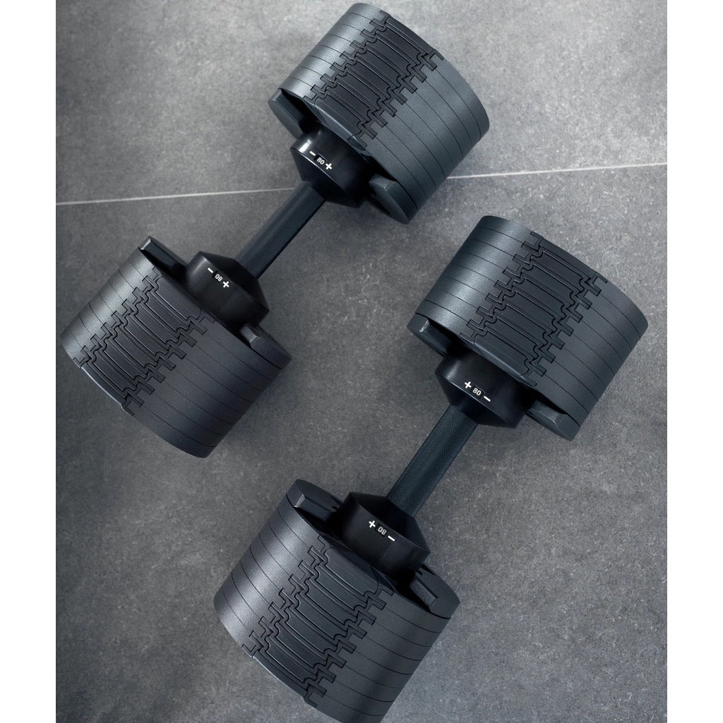 NÜOBELL 232 220 "Blackout" | 2KG Increments (Limited Edition) Nuo Nuobell Flexbell Adjustable Dumbbells