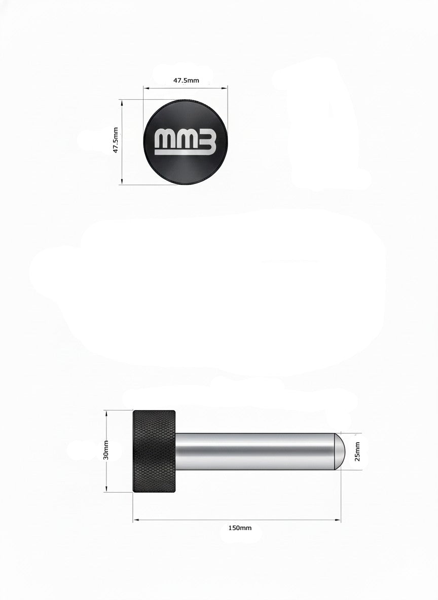 MMB Karfi Magnetic Hitch Pin – Solid Stainless Steel (25mm)