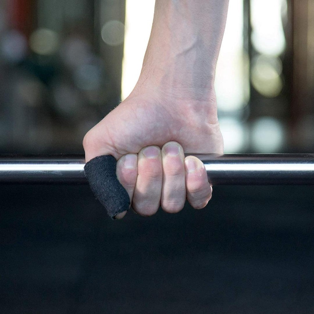 Oly Grip: Weightlifting Thumb Hook Grip Cotton Tear Stretch Tape (6 Rolls) - Keep Fingers and Hands Safe During Workout