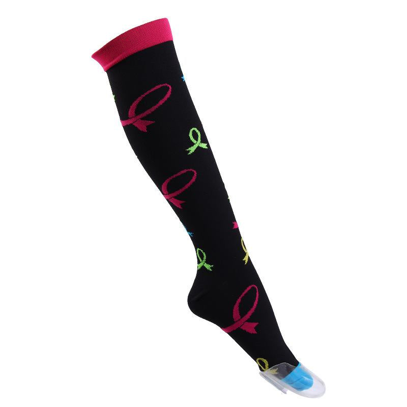 Compression Socks Knee High Men Sports Socks 20-30mmHg Edema Diabetes Varicose Veins Running Women Marathon Compression