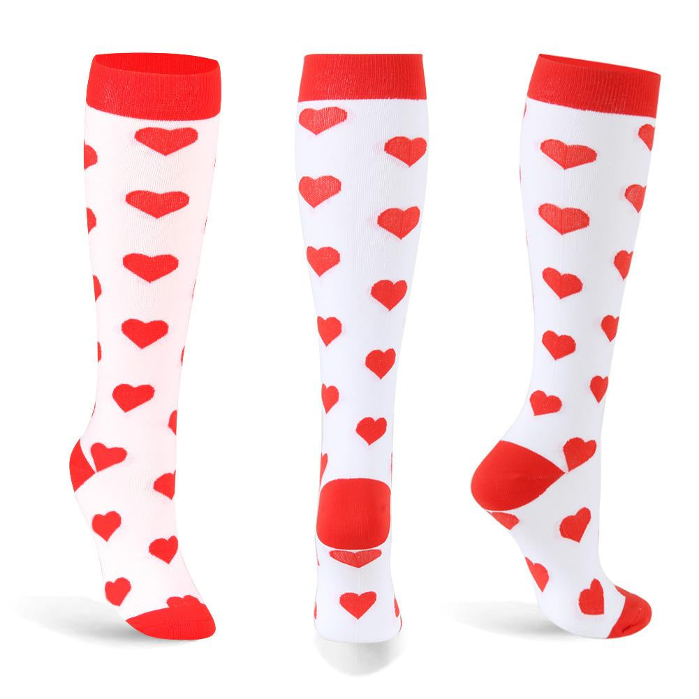 Compression Socks Knee High Men Sports Socks 20-30mmHg Edema Diabetes Varicose Veins Running Women Marathon Compression